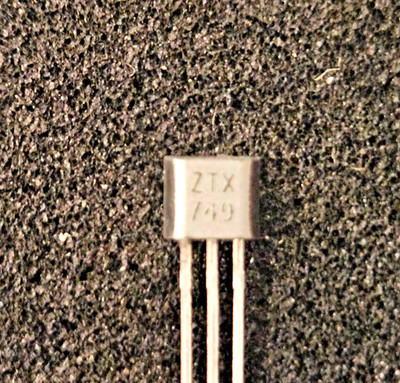 ZTX749, PNP Transistor, 25V 2A TO-92, Zetex Semiconductors, Qty- 10 pcs