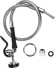 Commercial Pre-Rinse Sprayer with Hose 38 Inch Flexible Stainless Hose with Spra