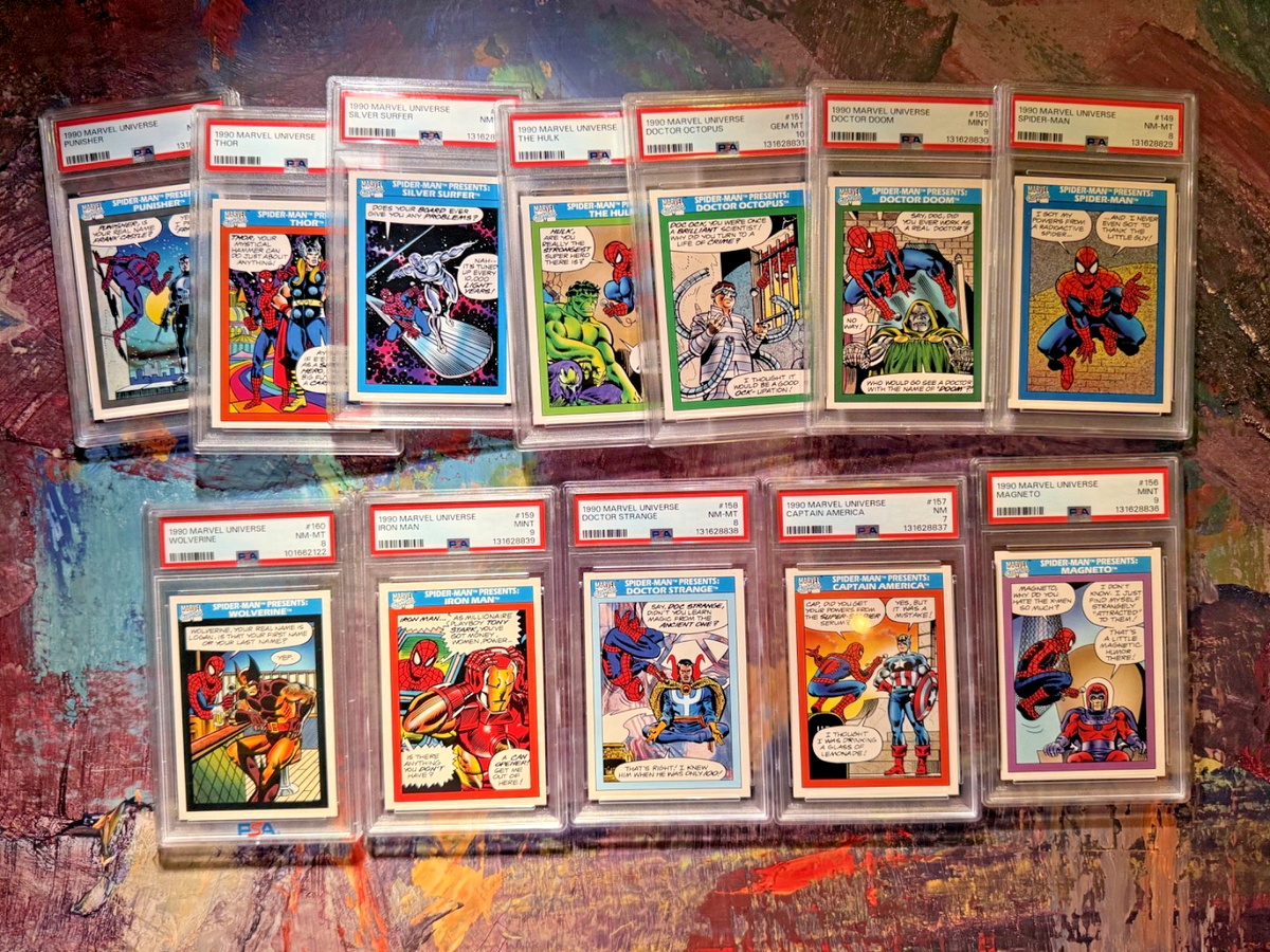 1990 Impel Marvel Universe Series 1 COMPLETE SET #1-162 + HOLOS