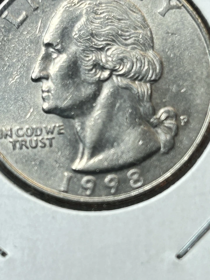 1998 P AU Washington Quarter DDO. Doubling "In God We Trust"(STUNNING) #2 - Image 4 of 4