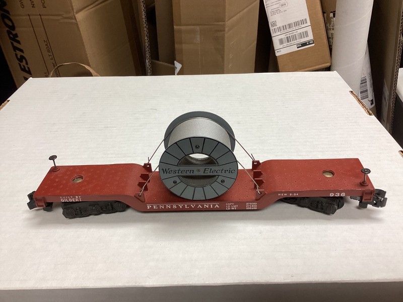 American Flyer 936 Vintage S Pennsylvania Depressed Center Flat Car