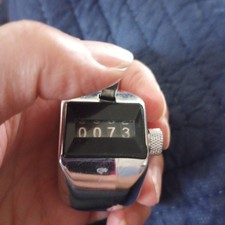 Vintage Cascade R1-TC-1 Handheld Clicker Counter, Event Manual Count 4 Digit EUC