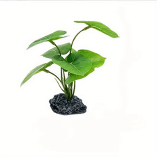 1Pc Artificial Aquarium Plants Realistic Floating Leaves Sturdy Stem, Reptile T