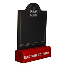 Pimms espositore da tavolo liquore porta menù lavagna in gesso ora Pimm's