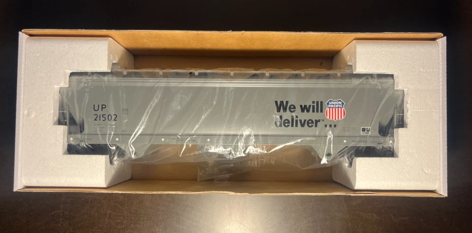 K-Line K6243-2111 O Union Pacific UP Extruded Aluminum Gray Hopper #21502 NEW - Image 3 of 4