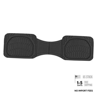 Premium FlexTough Deep Dish Rear Rubber Floor Mat Liners, Heavy 1 Piece Black