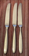 3 Cambridge TOWNHOUSE SATIN Dinner Knives 9 1/8" Stainless Flatware 18/10 China