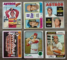 12 Card Lot All Houston Astros Baseball Cards EX or Better  - Ken Forsch