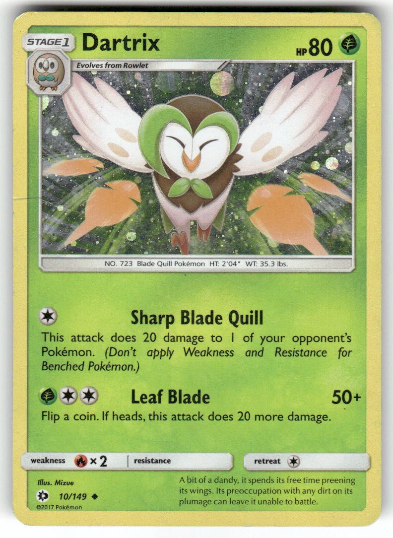 DARTRIX (COSMOS HOLO) - 010/149 - HP - Blister Exclusives - Promo - Pokemon