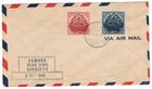 1949 Netherlands Antilles Scott 206-7 UPU FDC