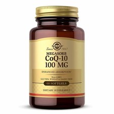 Solgar CoQ-10 100 mg 60 Softgels - Megasorb E...