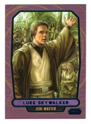 2013 Topps Star Wars Galactic Files Series 2- Luke Skywalker #568- Blue 350/350