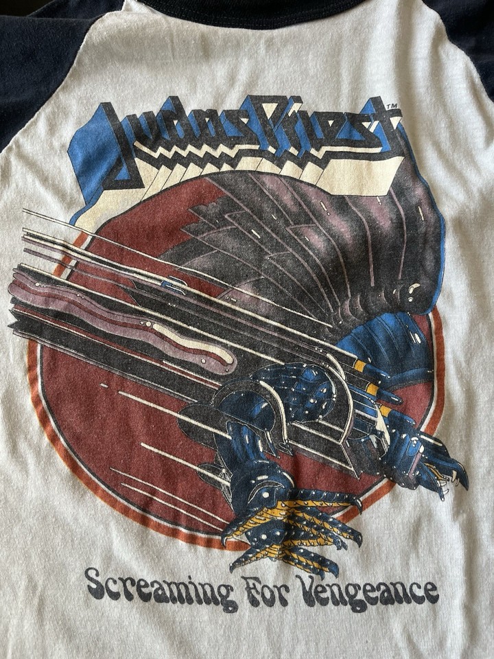 T-shirt Judas Priest Screaming For Vengeance - Noir Coton - Taille Normale - Neuf Avec étiquette - A435