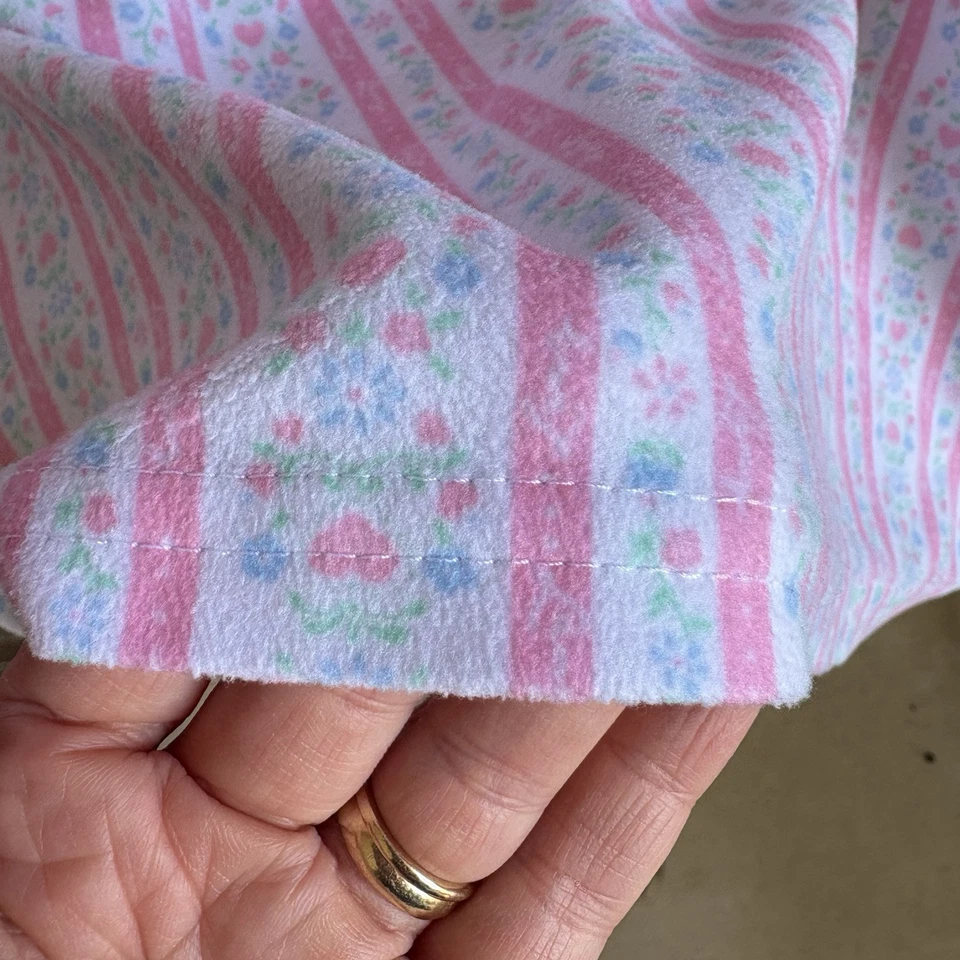 Lanz of Salzburg Nightgown Cottage Core Pink Floral Lace Hearts XL (14/16) - Image 4 of 4