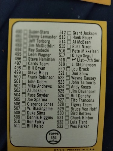 1968 Topps Baseball Checkliste Lot (9) Ex + oder besser ansehen (lesen) - Bild 14 von 22