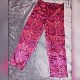 VICTORIA'S SECRET satin Pajama Set Small Paisley Pink MINT CONDITION NWOT