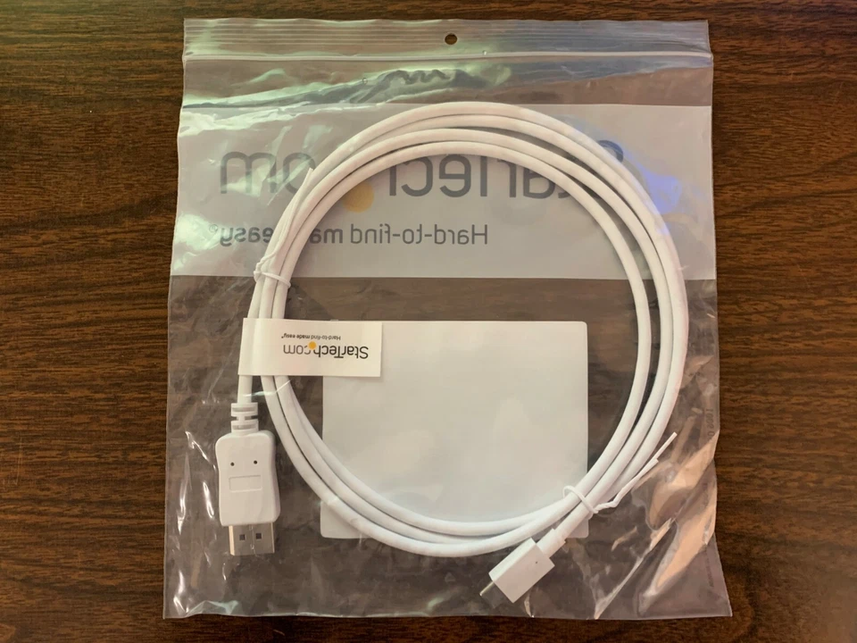 STARTECH USB-C to DisplayPort Adapter Cable CDP2DPMM6W 1.8m/6ft - Image 3 of 3