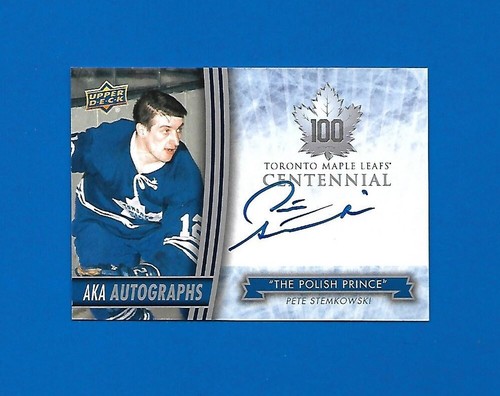 2017-18 TORONTO MAPLE LEAFS CENTENNIAL LEAF MARKS AUTOGRAPH & AKA CARD SEE LIST - Picture 91 of 91
