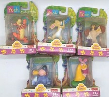 5 FISHER PRICE POOH COLLECTIBLES 2000 EDITION PIGLET, TIGGER ,POOH, EEYORE  OWL