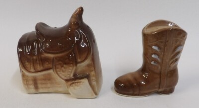 SHAKERS AU SEL et au poivre minteer garniture dorée florale vintage