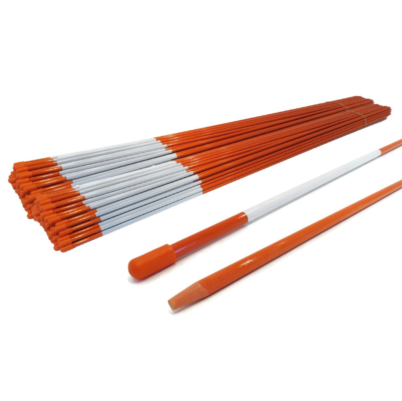 (Pack of 400) Landscape Walkway Rods for Snow Plowing Visibility 1/4