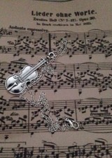 VIOLIN Pendant Charm NECKLACE