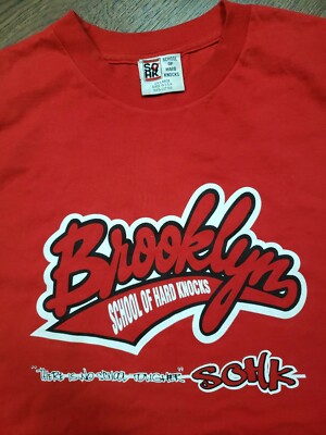 Vintage 90s School Of Hard Knocks SOHK Brooklyn 2XL T-Shirt