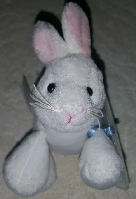 Webkinz Kinz Klip White Bunny Rabbit Code GANZ Plush Backpack Clip for sale online | eBay
