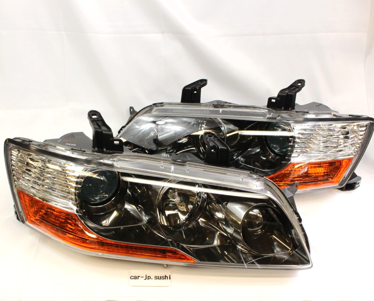 MEランボエクラ Mitsubishi Genuine Lancer EVO8 CT9A Halogen Headlight Lamp R&L SET