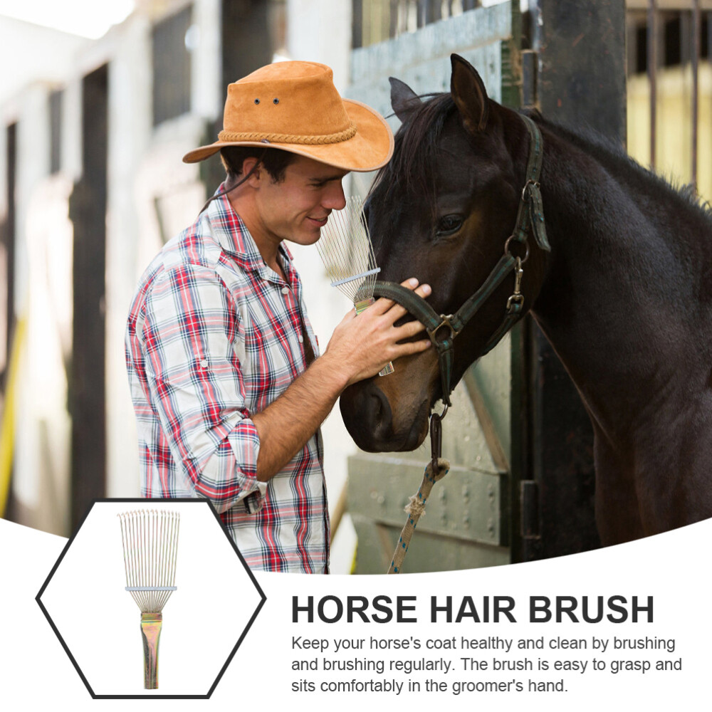 Horse Rake Comb Cattle Clean Brush Livestock Hair Rakes Massage eBay