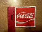 Vintage Embroidered Patch-ENJOY COCA COLA, 3" PATCH-Exlnt