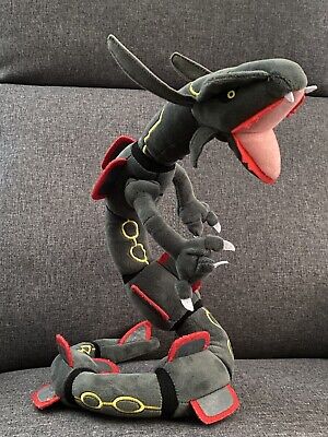 Pokemon Center Shiny Black Rayquaza Posable 29” Plush