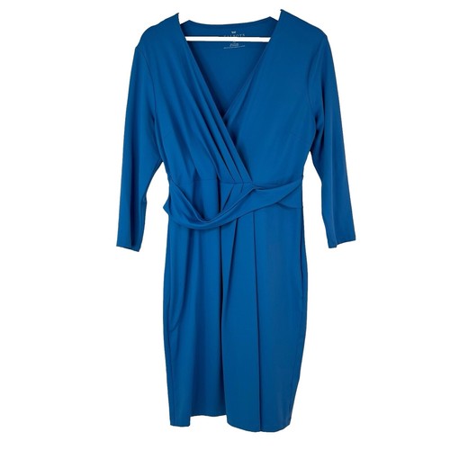 Ann Taylor Petite Wrap Dress, Knit, 3/4 Sleeve | eBay