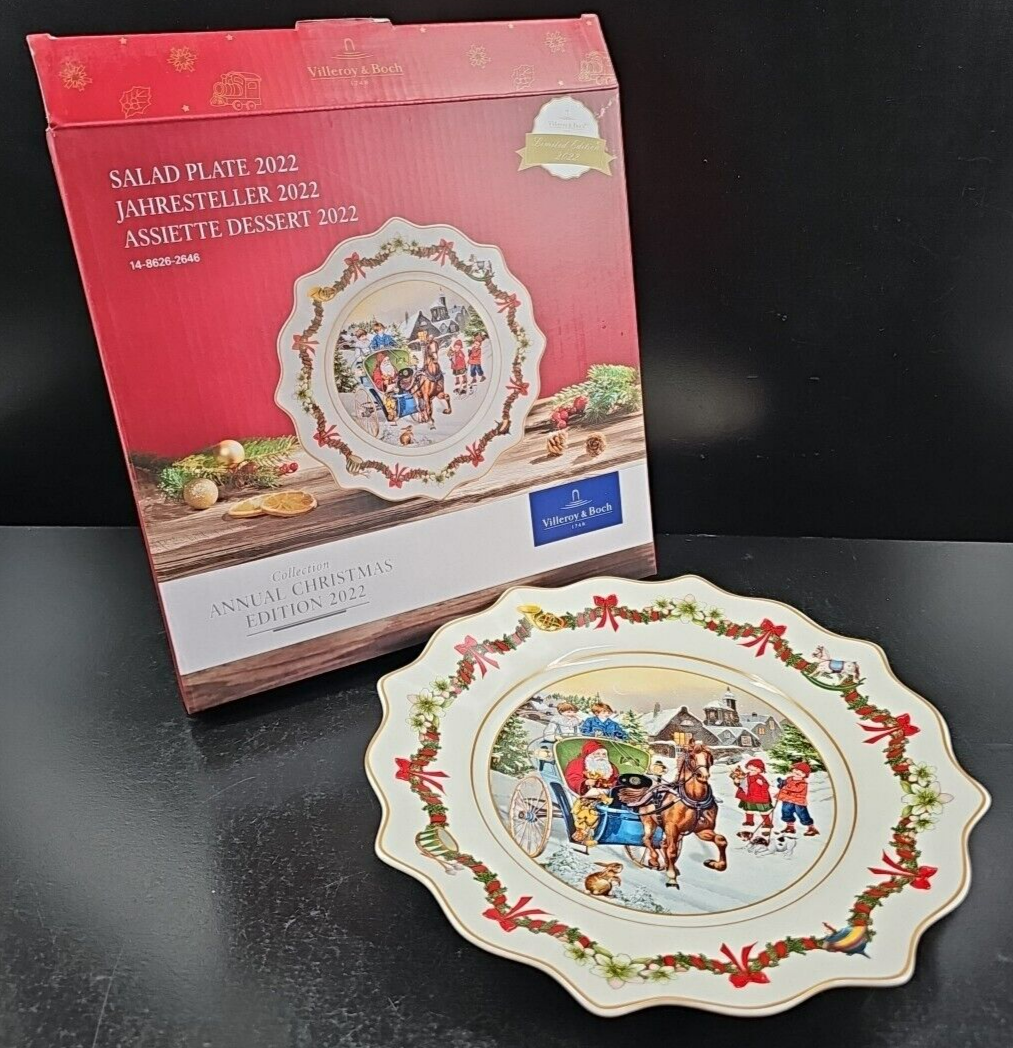 Villeroy & Boch 2022 Annual Christmas Edition Salad Plate Holiday