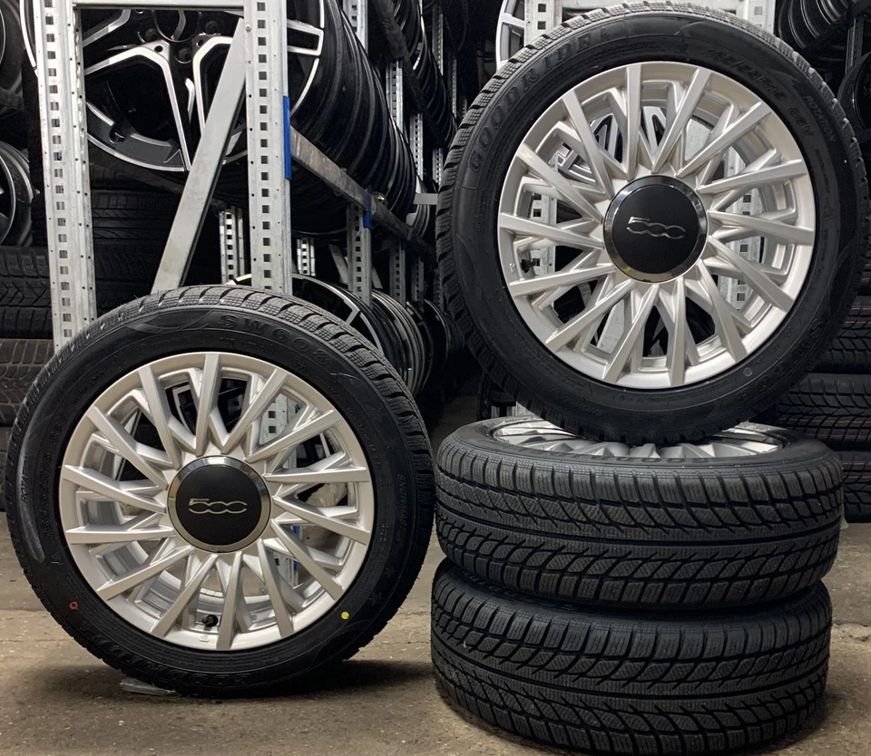 4 Orig Fiat Winterräder 185/55 R15 86V M+S Fiat 500 52009577 756