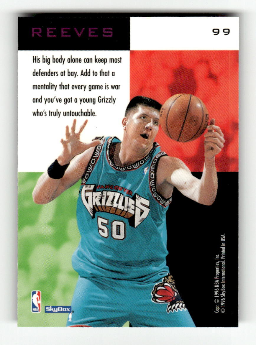 1995-96 SkyBox E-XL #99 Bryant Reeves | eBay