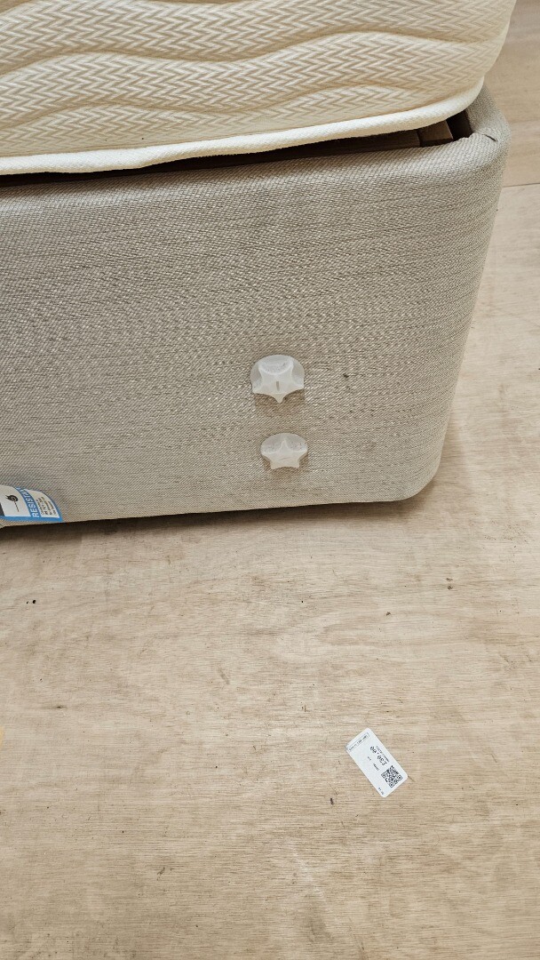 MiBed Beige Single Electric Bed & Dormeo Fresh Plus Memory Foam