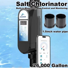 Complete Salt Water Pool Chlorine Generator System for 26400 Gallon Chlorinator