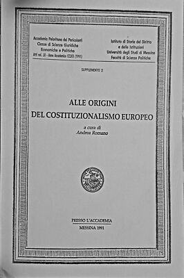 Zu den Ursprüngen des europäischen Konstitutionalismus