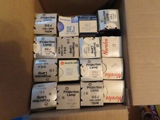 Mixed Lot DEJ PROJECTOR Lamp Bulb . 750W-120-125V. Avg 25 Hrs. Lot Of 16 . NOS