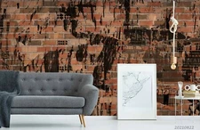 3D Brick Graffiti Wallpaper Wall Mural Removable Self-adhesive Sticker436