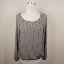 Max Studio Blouse Small Women's Long Sleeve Pullover Top Floral