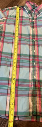 Ralph Lauren Hemd Herren XL rosa kariert langarm Button Down Preppy klassisch - Bild 3 von 7
