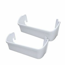 Lower Door Bin White Compatible with Frigidaire Refrigerator 240323001  2 Pcs 