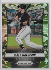 2014 Panini Prizm Baseball Matt Davidson Camo Prizm Rookie Card #190 White Sox
