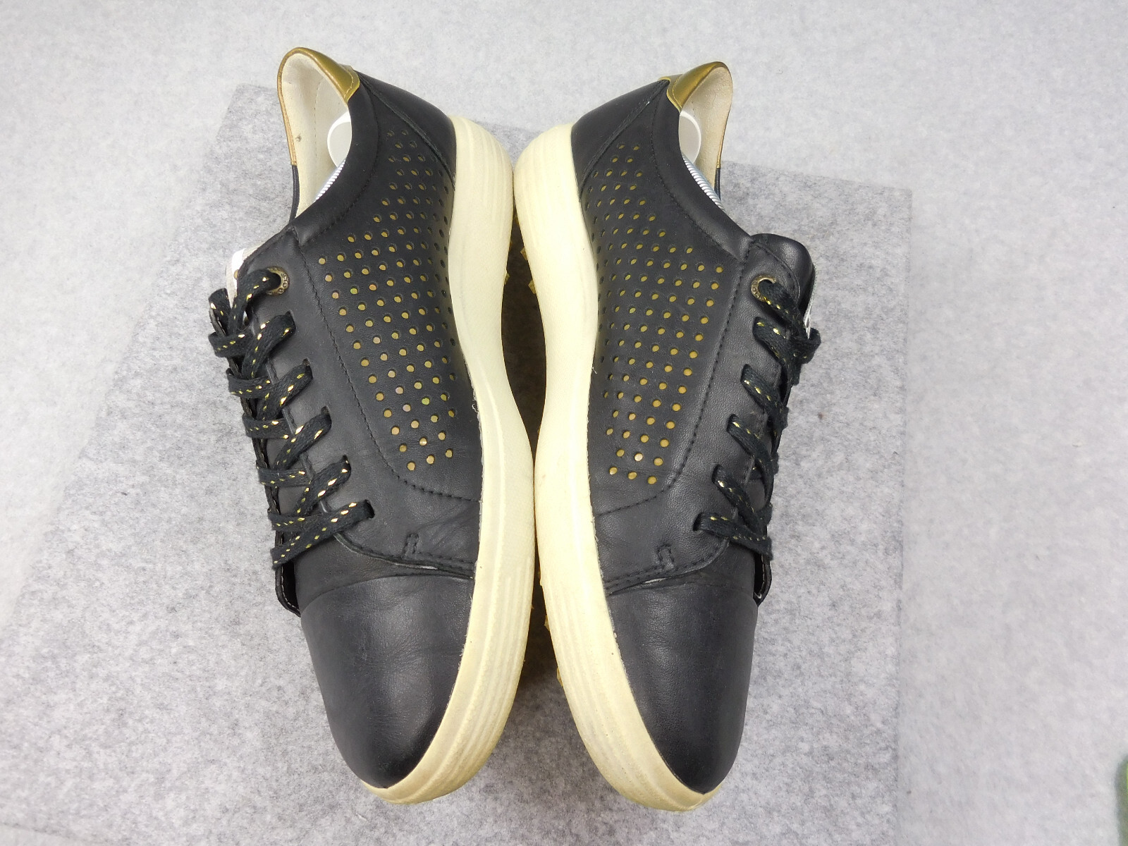 Ecco Hydromax Golf Shoes Women's 10 Black Flat Breath… Gem