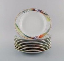 Paul Wunderlich f&uuml;r Rosenthal. 10 Mythos tiefe Porzellanteller. 80er / 90er J...