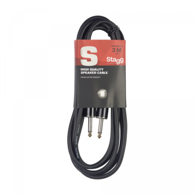 STAGG SSP3PP15   Lautsprecherkabel   1x Klinke - 1x Klinke   3m