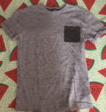 Boys Cat  Jack By Target Lavender T-Shirt Pocket Tee Short Sleeve Medium 8-10