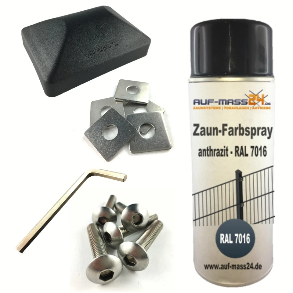 Doppelstabmattenzaun Zaunset Gartenzaun Gittermattenzaun Komplettset Gartenzaun - Bild 4 von 4